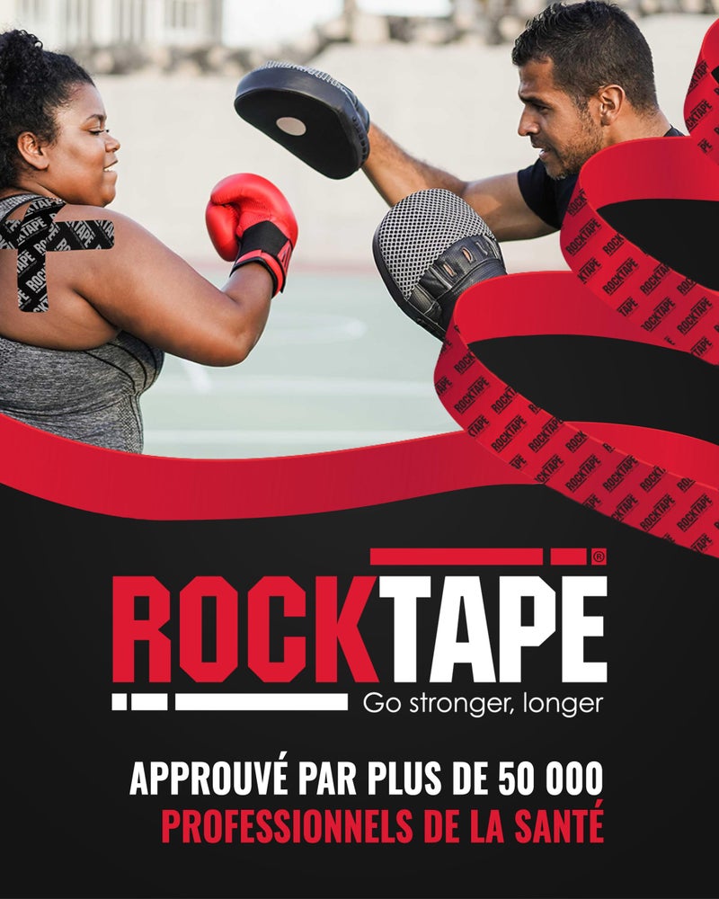روك تايب شريط علم الحركة Rocktape للرياضيين (أزرق داكن، 2 بوصة × 16.4 قدم) - Image 3